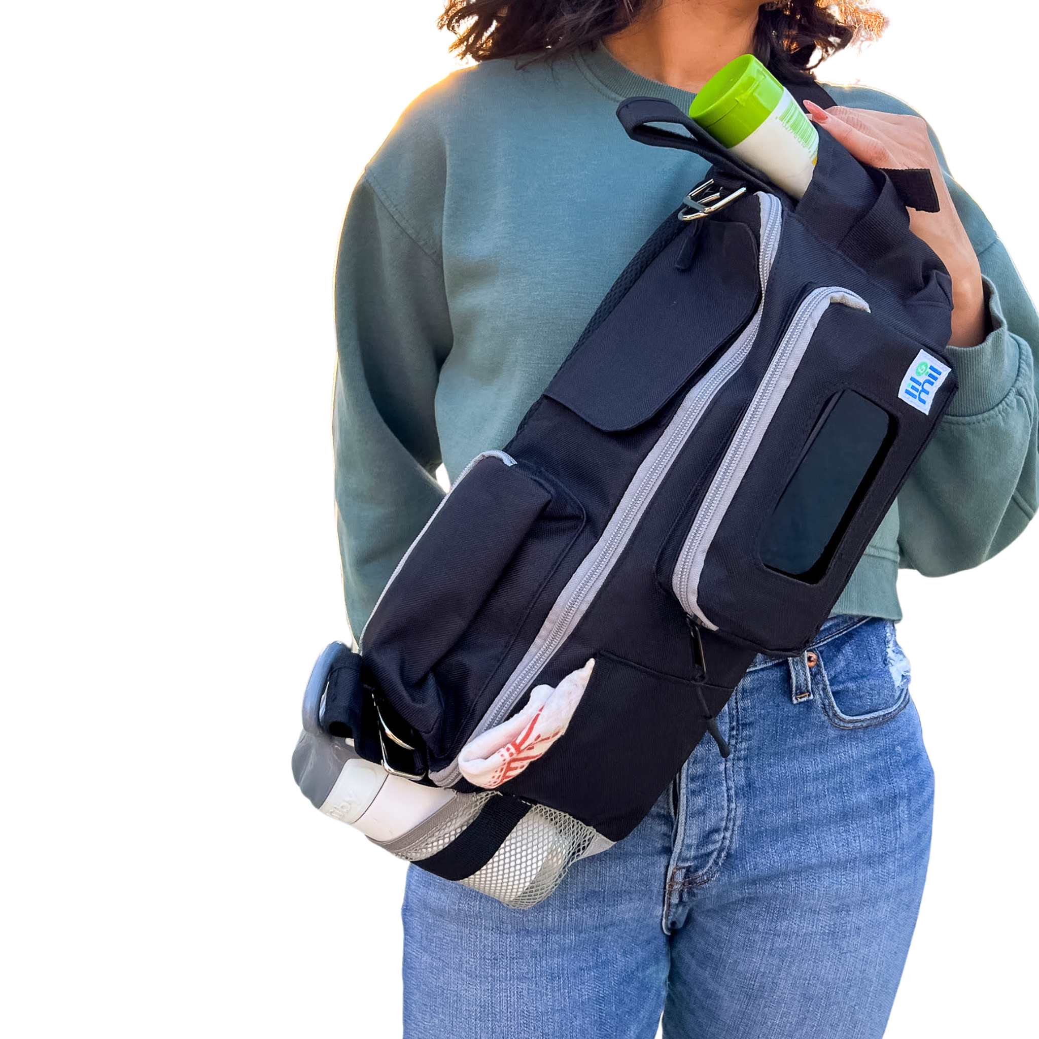 Stroller Organizer and Crossbody Diaper Bag