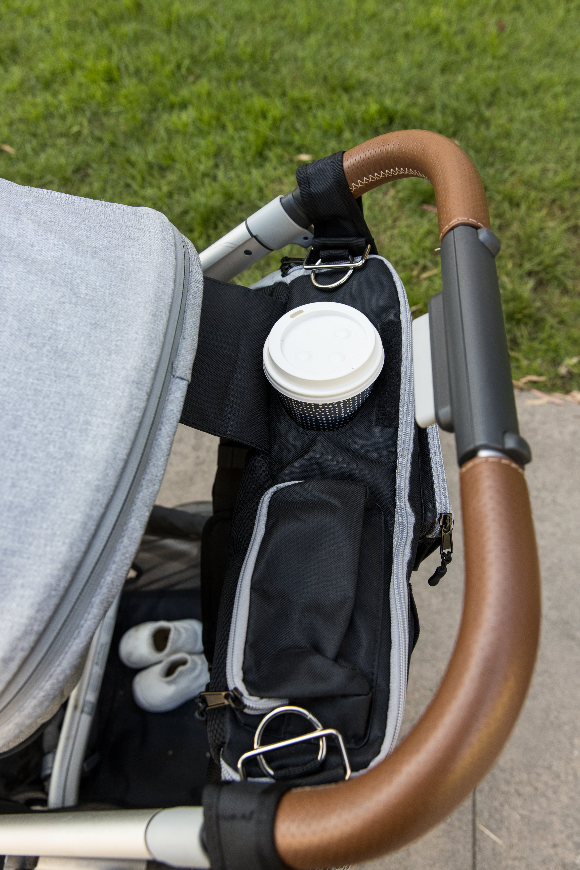 Stroller Organizer and Crossbody Diaper Bag