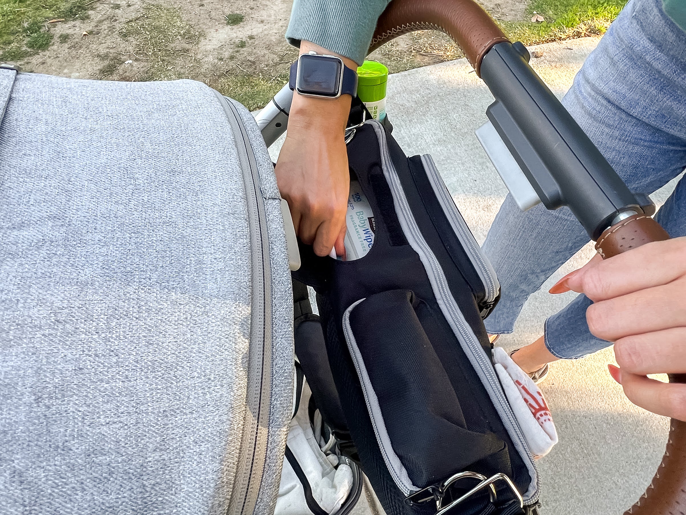Stroller Organizer and Crossbody Diaper Bag