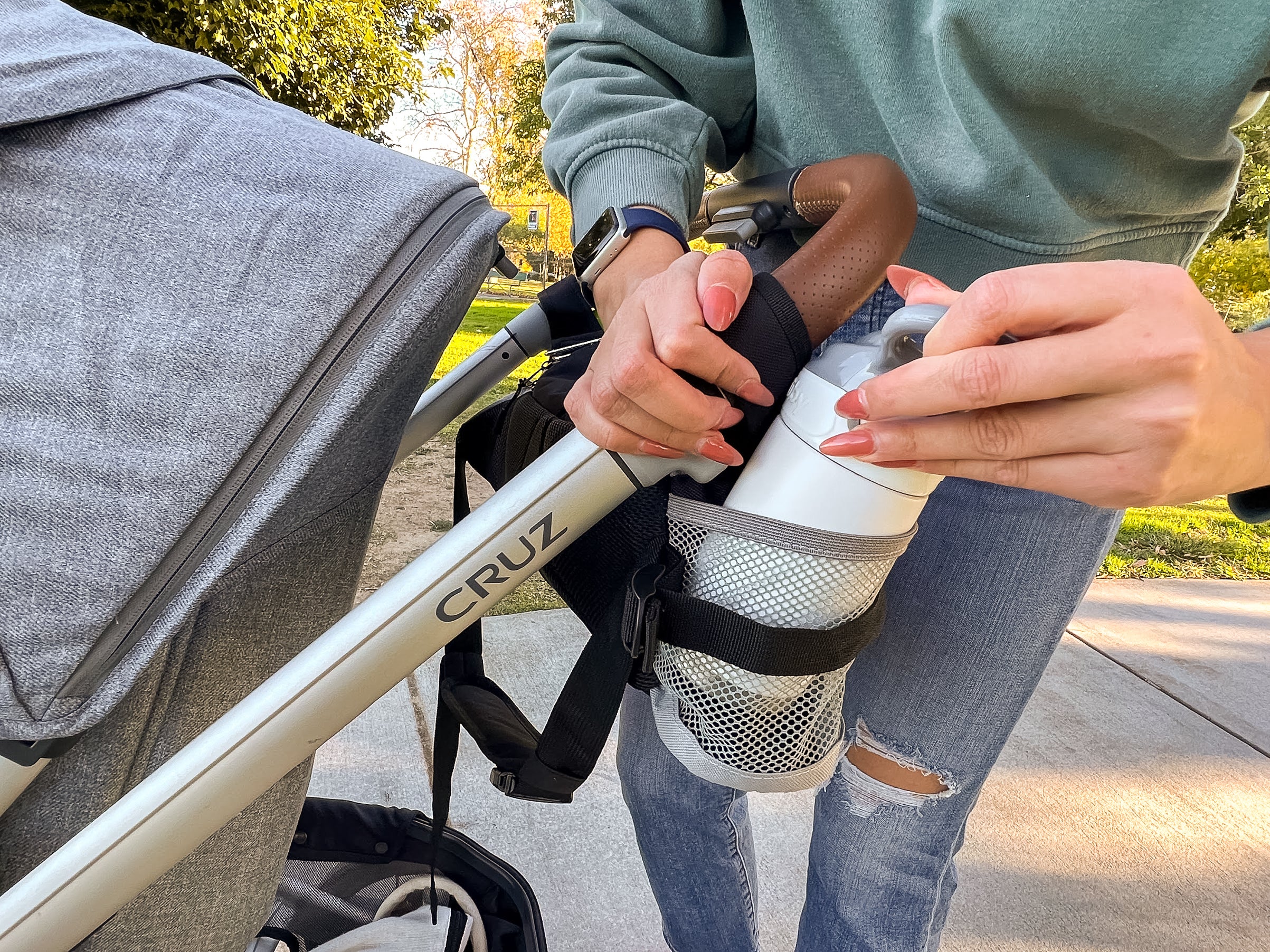 Stroller Organizer and Crossbody Diaper Bag