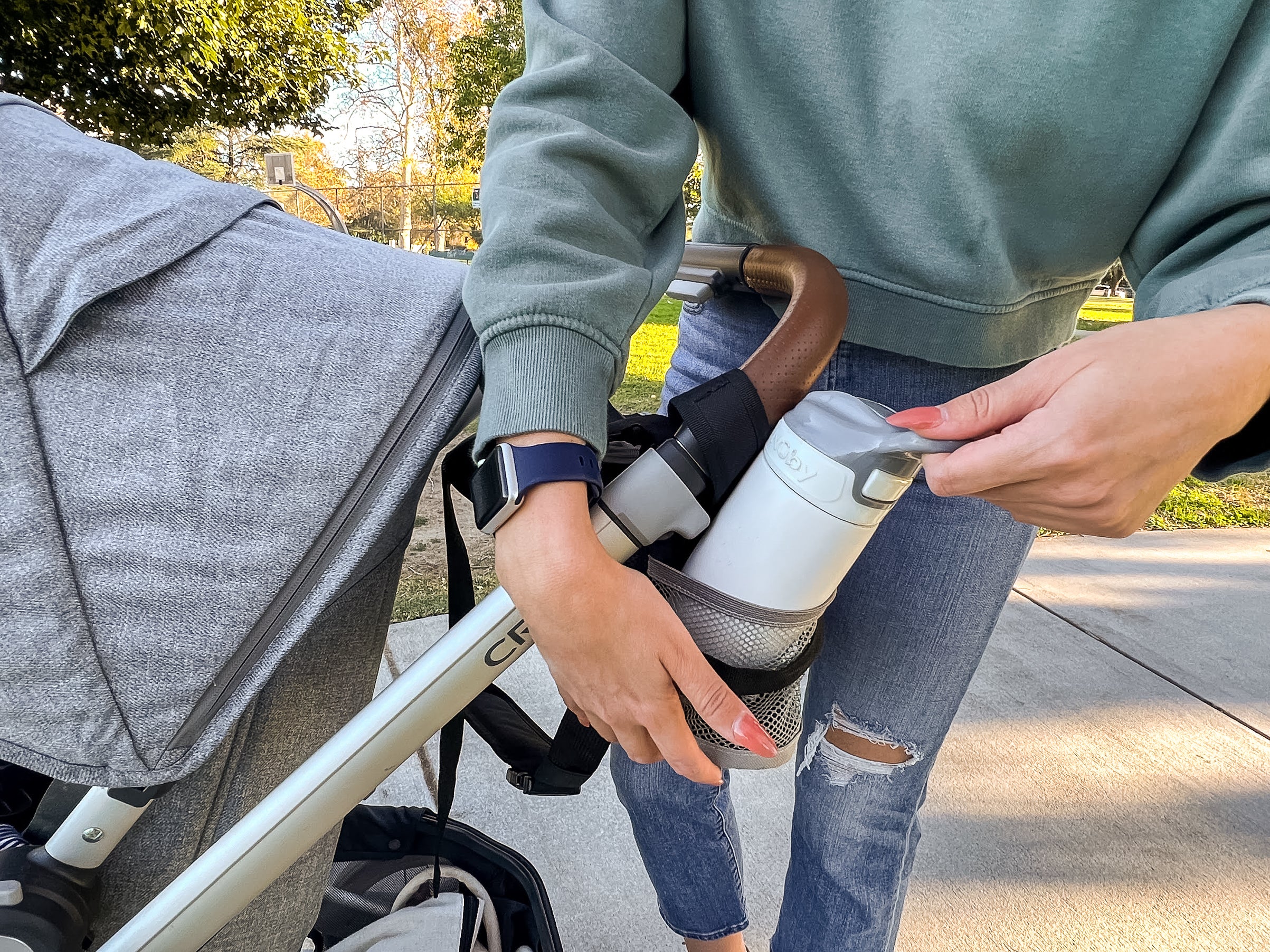 Stroller Organizer and Crossbody Diaper Bag