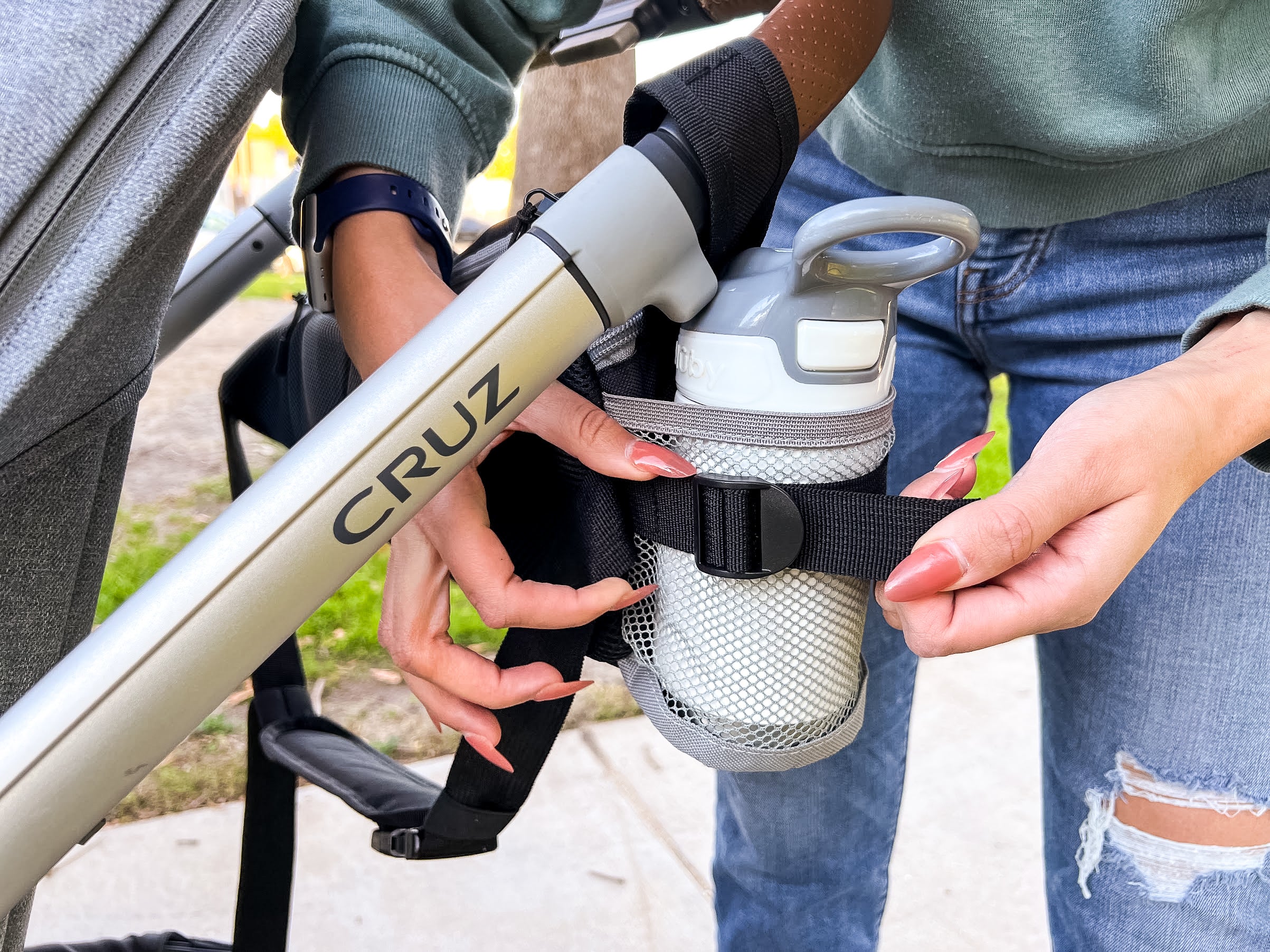 Stroller Organizer and Crossbody Diaper Bag