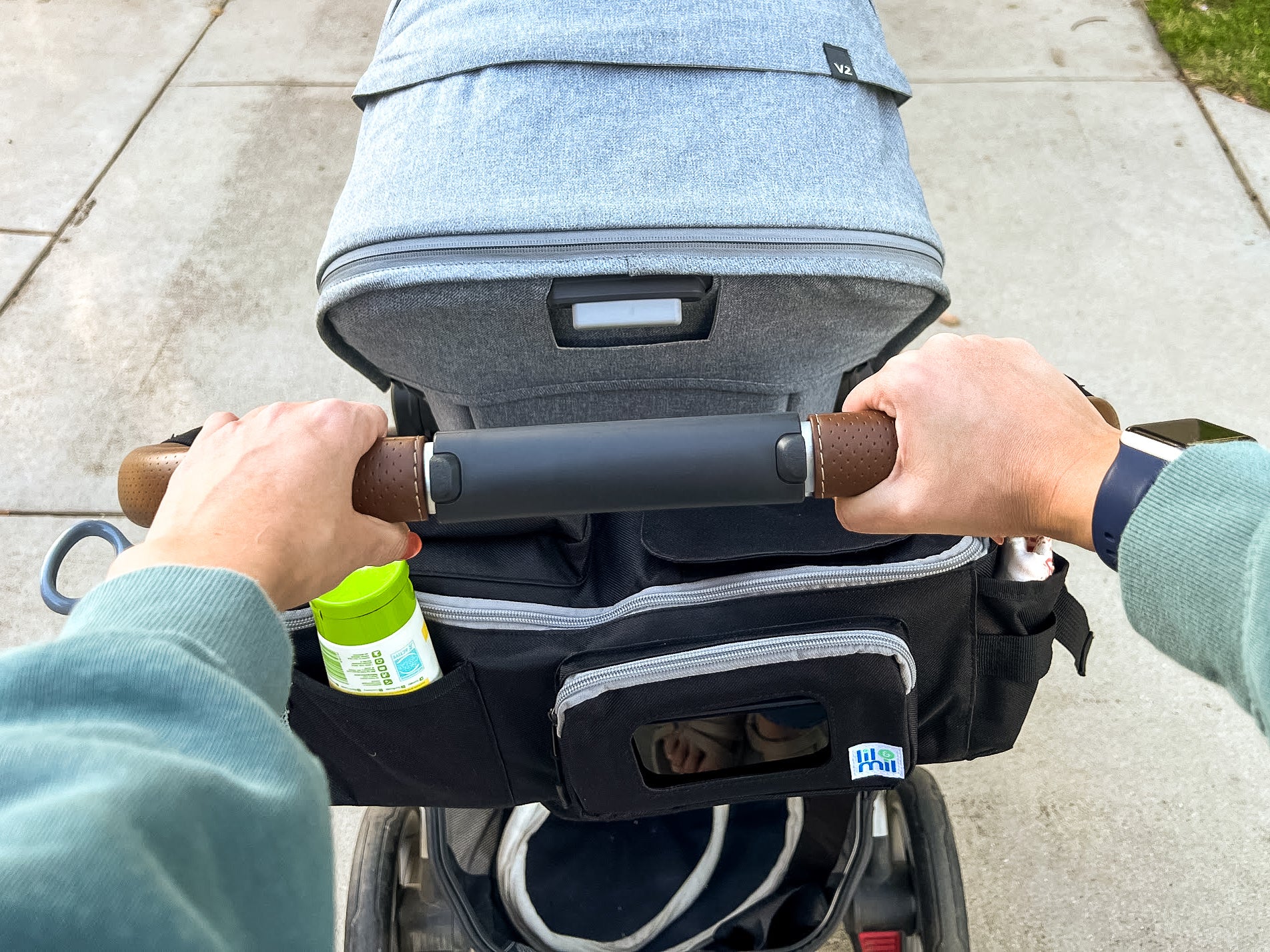 Stroller Organizer and Crossbody Diaper Bag