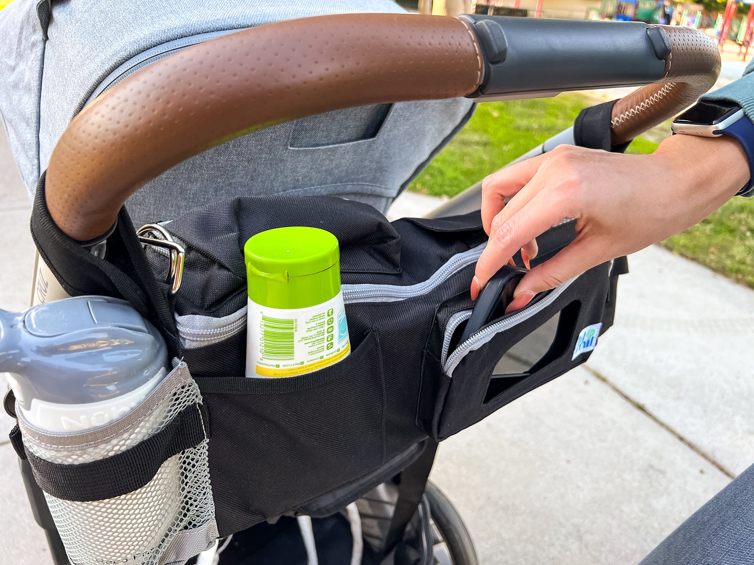 Stroller Organizer and Crossbody Diaper Bag