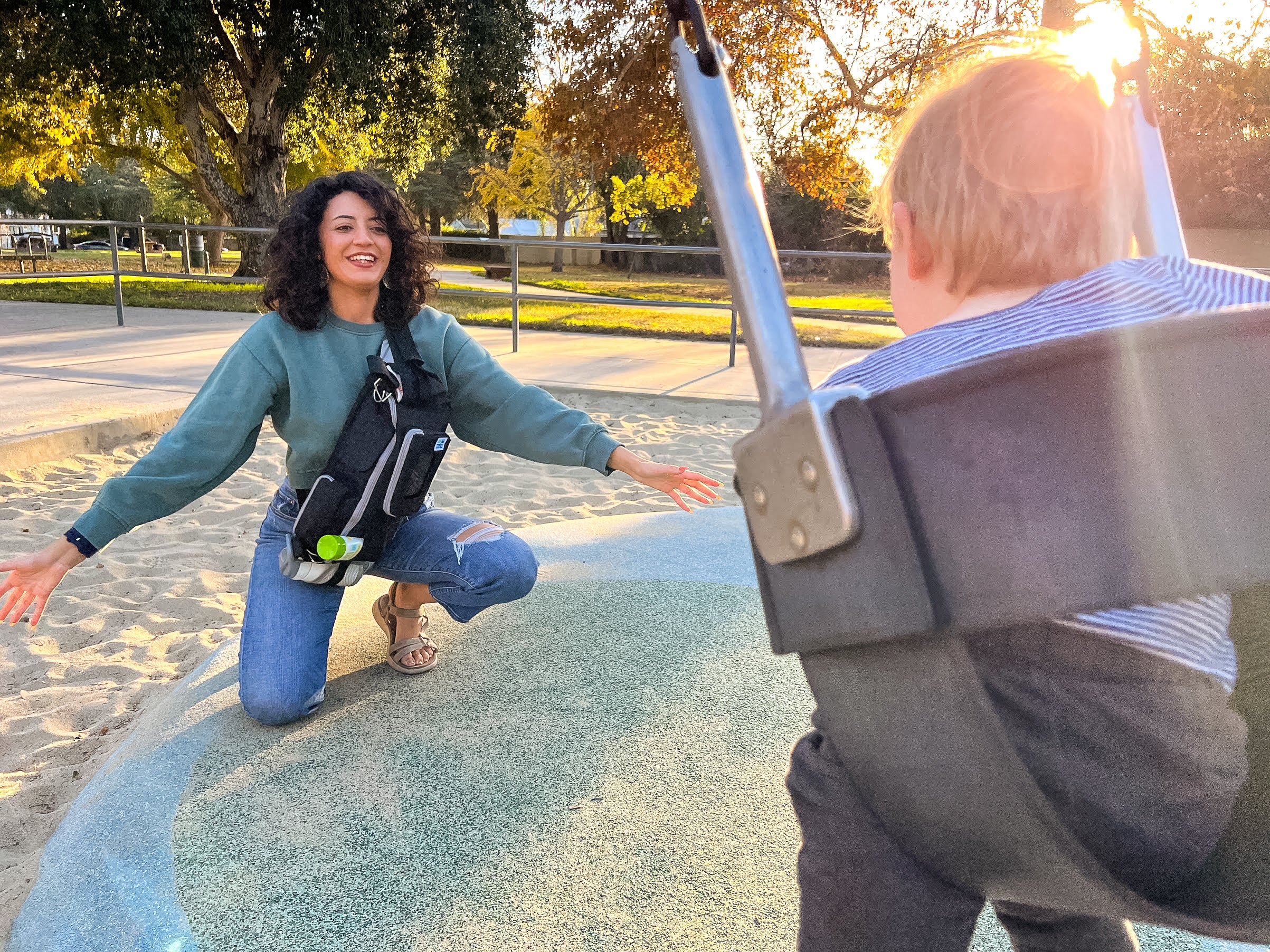 Stroller Organizer and Crossbody Diaper Bag