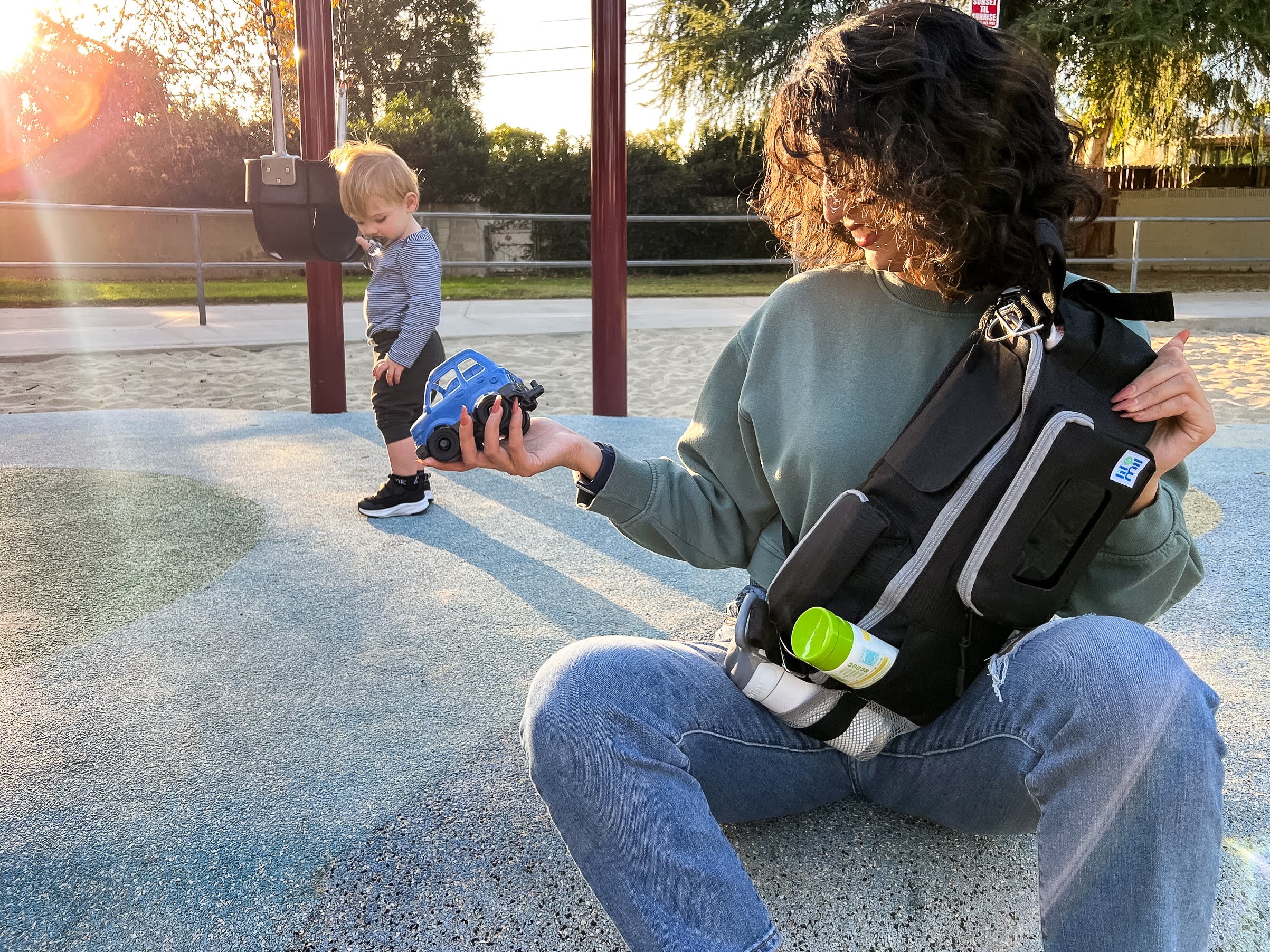 Stroller Organizer and Crossbody Diaper Bag