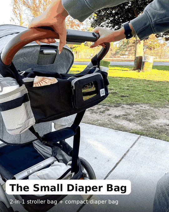 Stroller Organizer and Crossbody Diaper Bag