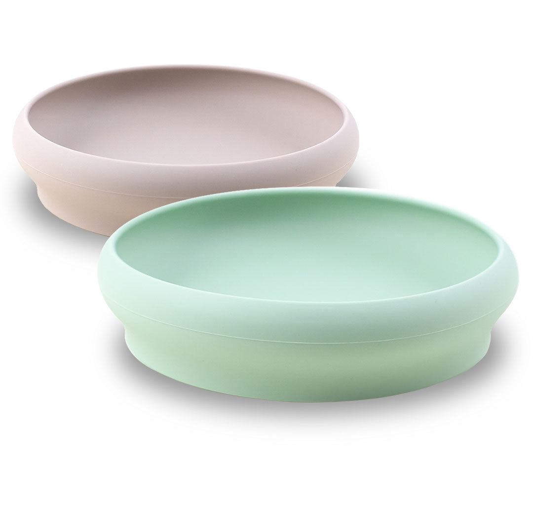 Baby & Toddler Silicone Plates - Set of 2